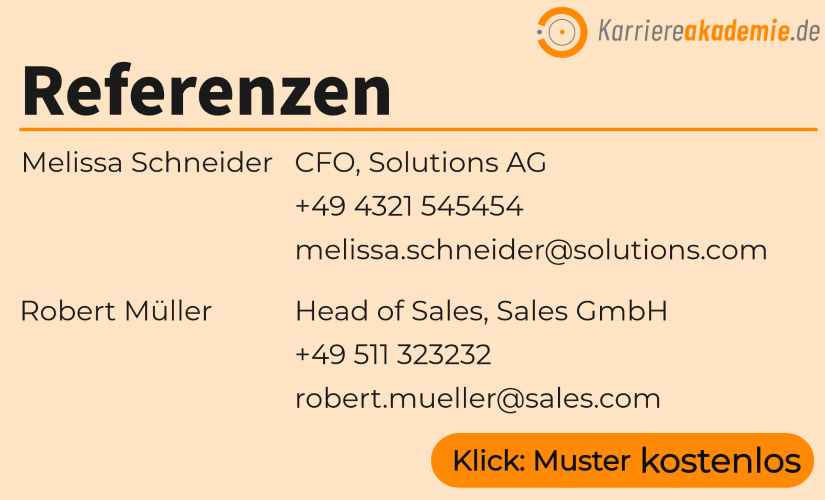 Wo Schreibt Man Die Referenznummer In Der Bewerbung Hin Referenzen in Bewerbung Beispiele, Muster + formulieren | Karriereakademie