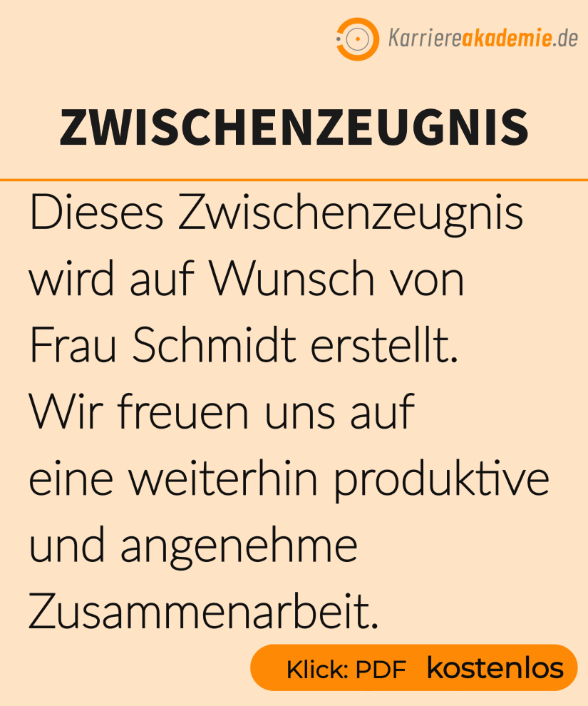 zwischenzeugnis