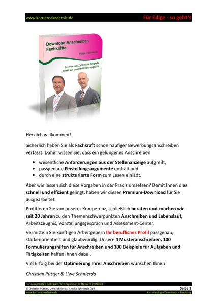 4 X Anschreiben Mitarbeiter Online Marketing Mw Karriereakademie