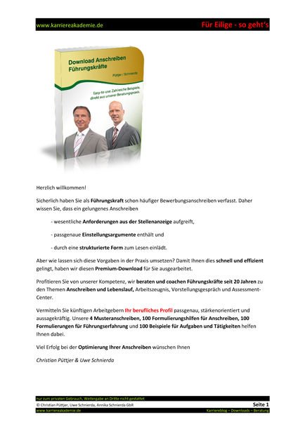 4 X Anschreiben Supply Chain Manager Mw Karriereakademie