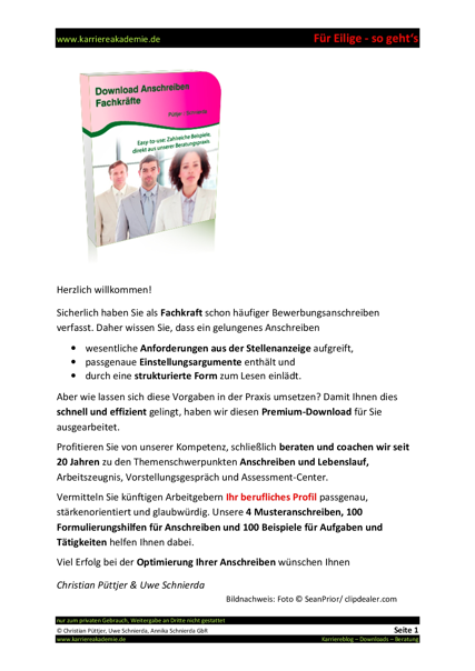 4 X Anschreiben Personalreferent M W Karriereakademie