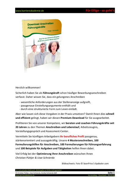 4 X Anschreiben Leiter Arbeits Und Tarifrecht Mw Karriereakademie