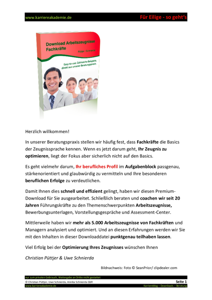 4 X Arbeitszeugnisse Muster Personalreferent In Karriereakademie