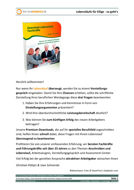 5 X Lebenslauf Fachkraft Key Account Manager M W Karriereakademie