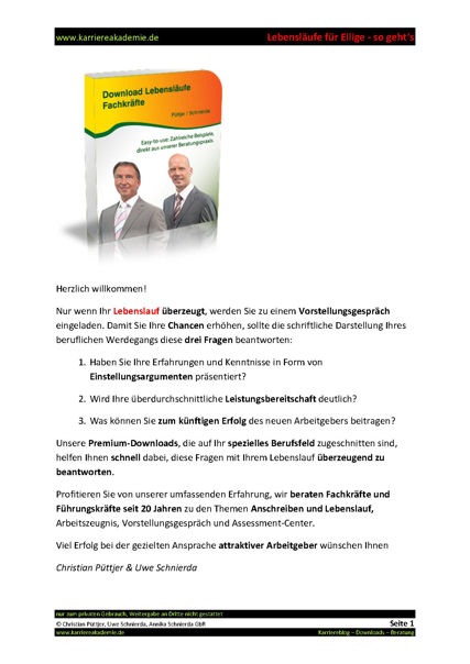 3 x Lebenslauf Industriekaufmann Industriekauffrau | Karriereakademie
