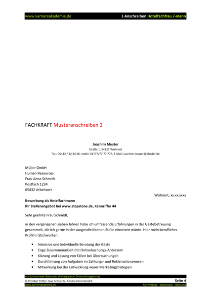 Bewerbung Hoteldirektor Berufseinsteiger Related For 7 Bewerbung