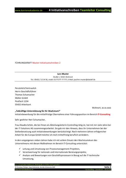 Initiativanschreiben