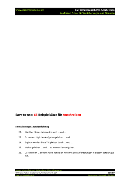 Anschreiben Versicherungskaufmann