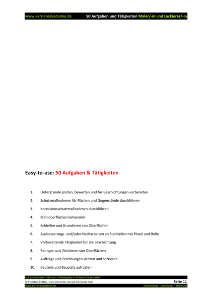 4 X Arbeitszeugnis Maler Malerin Und Lackierer Lackiererin