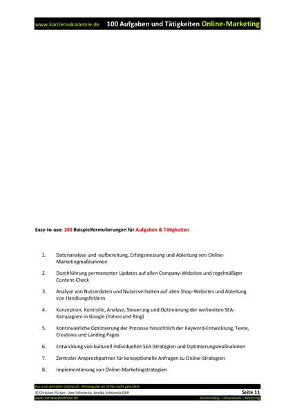 4 X Anschreiben Mitarbeiter Online Marketing Mw Karriereakademie