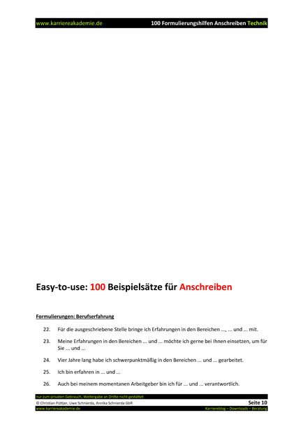 4 X Anschreiben Technischer Mitarbeiter Mw Karriereakademie