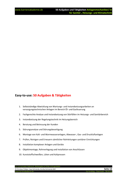 3 X Anschreiben Anlagenmechaniker Anlagenmechanikerin Shk