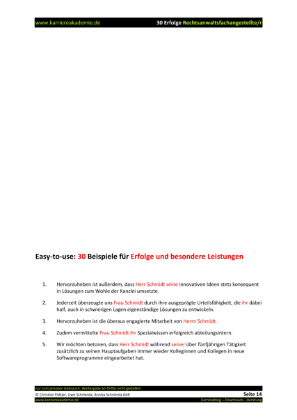 4 X Arbeitszeugnis Rechtsanwaltsfachangestellte
