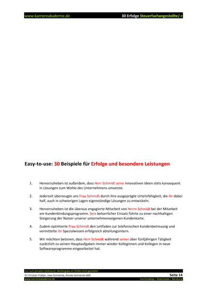 4 X Arbeitszeugnis Steuerfachangestellte Steuerfachangestellter