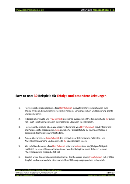 4 X Arbeitszeugnis Krankenschwester Krankenpfleger Karriereakademie