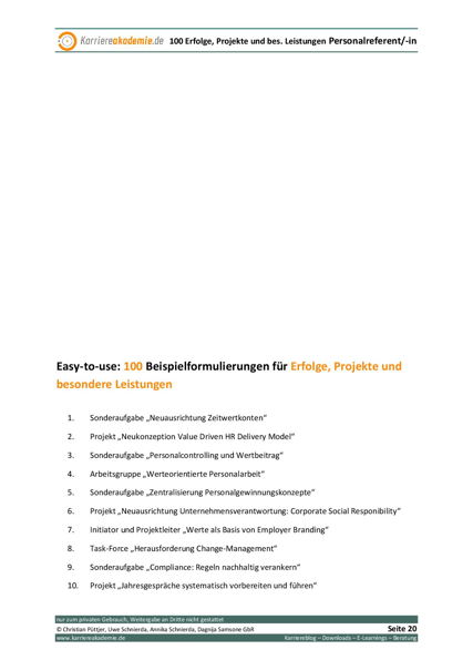 5 X Lebenslauf Muster Personalreferent In Karriereakademie