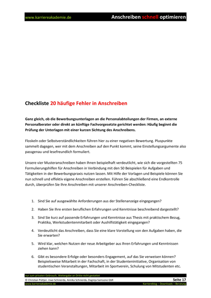 4 X Anschreiben Absolvent Marketing Und Vertrieb Mw