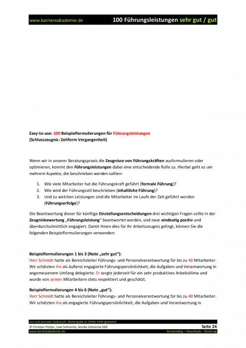 4 X Arbeitszeugnis Leiter Technik M W Karriereakademie